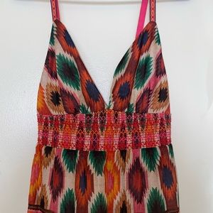 Colorful indigenous printed dress 💚💓❤️